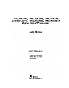 DataSheet TMS320F2810 pdf